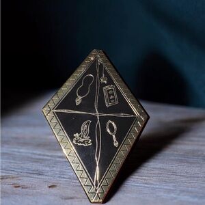 OwlCrate Witches Steeped in Gold Enamel Pin #74